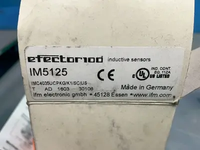 Used IFM ELECTRONIC IM5125 Proximity Sensors Ohio US | HGR 24 #1550034