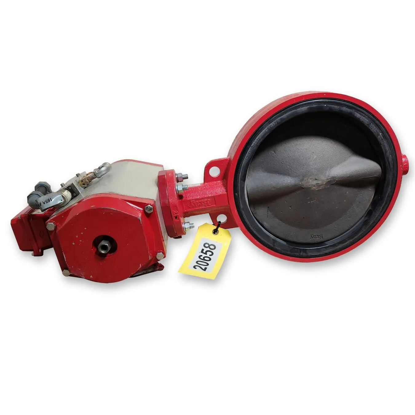 Used  Bray 12" Dia. Series 30 Resilient Seated Wafer Butterfly Valve
