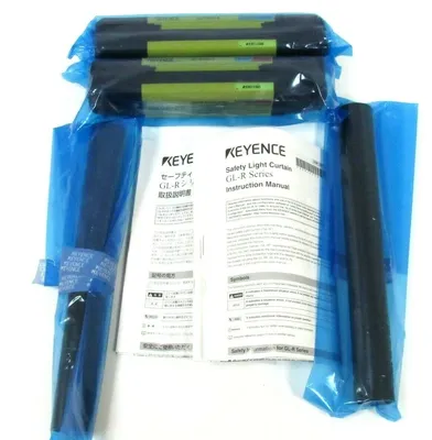 NEW KEYENCE GL-R08H SAFETY LIGHT CURTAIN TRANSMITTER & RECIEVER GLR08H