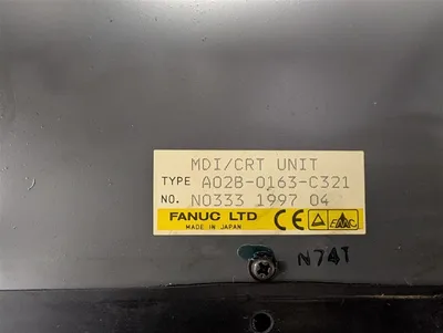 LCD Retrofit FANUC A02B-0163-C321 MDI/CRT Unit Operator Interface D12CM-01B Used