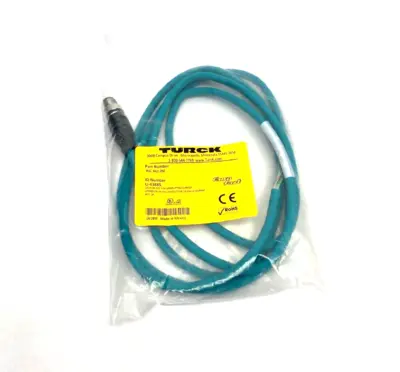 New | in-Stock Turck Eurofast Single Ended Ethernet Cordset M12 8-Pin Bus Bars & Plugs Michigan US | Maverick Industrial Sales #1467961