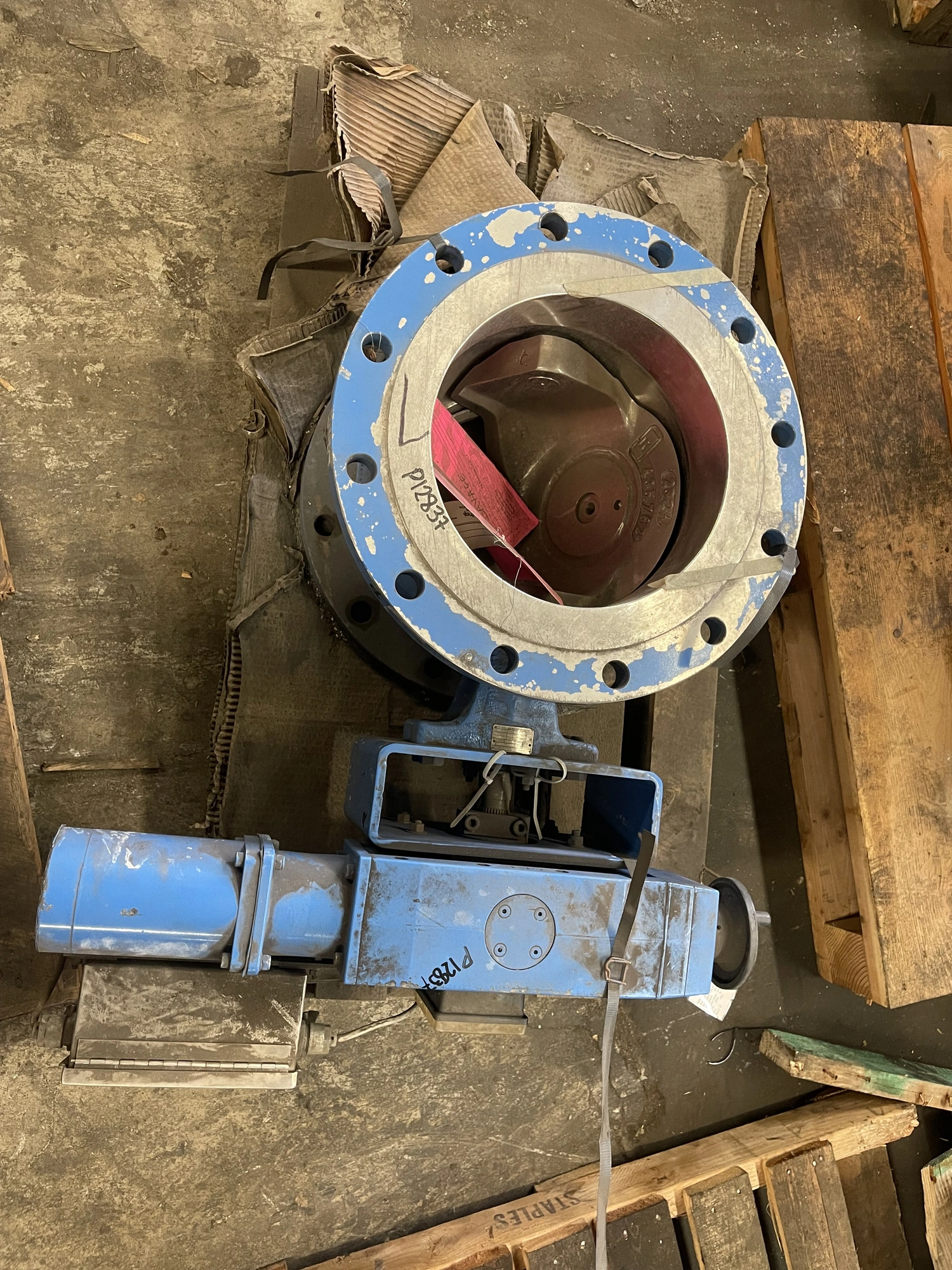 12" DN300 Neles Jamesbury V-Ball Valve Air Operated Stainless