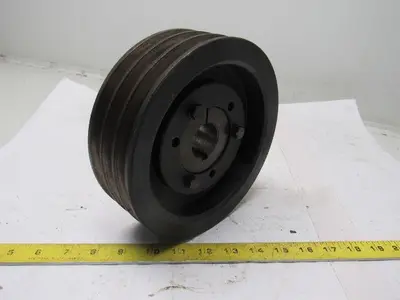Maurey 3A7.0-B7.4SK 7-1/4" OD 3 Belt Pulley 1-3/8" Bore QD Bushed