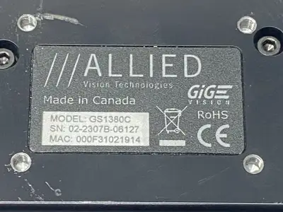GS1380C | Allied Vision  GiGE Prosilica GS Machine Vision Camera - Used