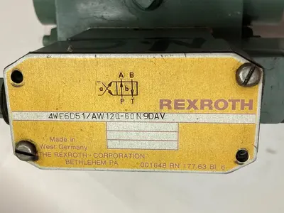 Used REXROTH 4WE6D51/AW120-60N9DAV Solenoid Valves Ohio US | Surplus Asset Holdings #1247283