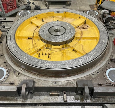 48″ X 60″ GIDDINGS & LEWIS HYDROSTATIC LIFT ROTARY INDEX TABLE