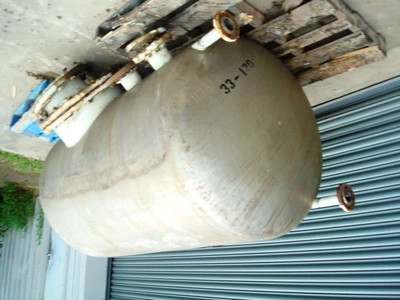 1400 L S/S Horizontal Tank