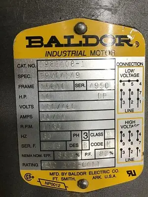 USED BALDOR 3983108-1