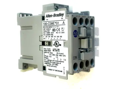 ALLEN BRADLEY 100-C09EJ01 CONTACTOR SER. A 100C09EJ01 SER. A NEW, SURPLUS