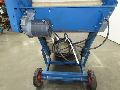 PMI Plastic Machinery Adj Incline Cleated Belt Conveyor 22"W x 90"L 115V 30FPM