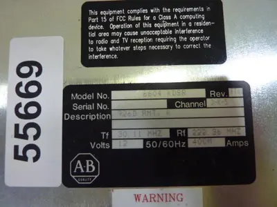 USED ALLEN BRADLEY 6604 KDSR