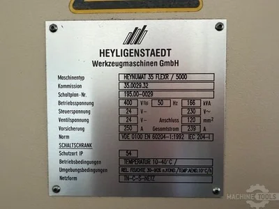 Used HEYLIGENSTAEDT HEYNUMAT 35/5000 5-Axis or More CNC Lathes NL | Mach 4 Metal #1269492