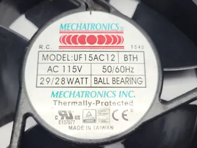 Used Mechatronics UF15AC12 Electronic Component Fans Michigan US | Maverick Industrial Sales #1465228