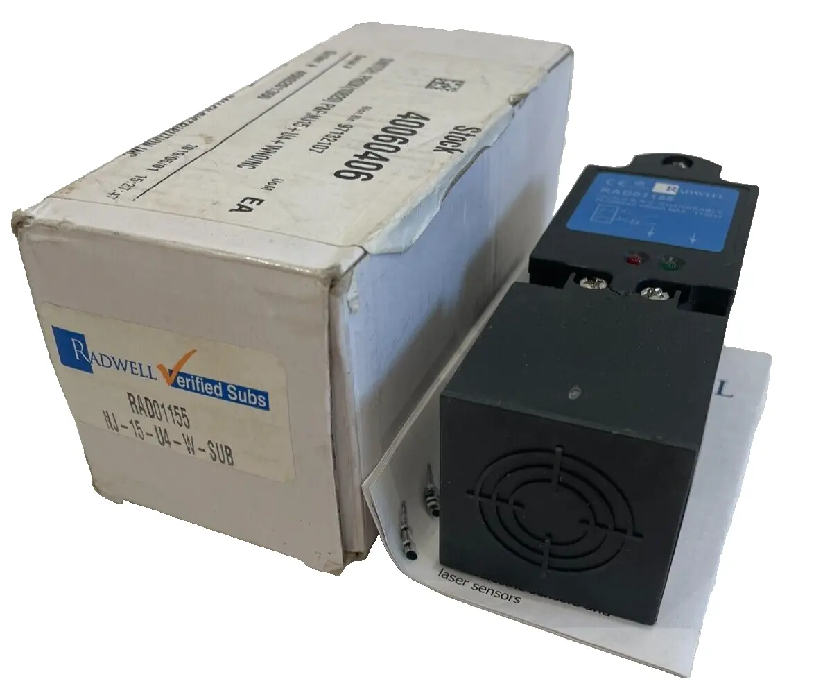 NEW RADWELL RAD01155 PROXIMITY SWITCH NJ-15-U4-W-SUB 20-250VAC