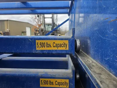 USED ENGINEERED HANDLING SYSTEMS 8 SHELF, 5500 LBS EACH