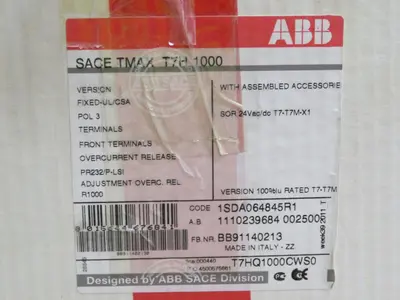 New | in-Stock ABB 1SDA064845R1 Circuit Breakers Texas US | Aucto #1308391