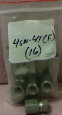 QTY. 14. HOSCO STAINLESS STEEL FITTING 4SN-4T(F) N...