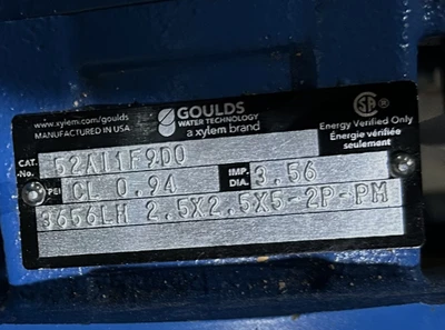 USED GOULDS EJMM3550T