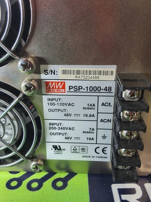 MEAN WELL PSP-1000-48 ENCLOSED POWER SUPPLY 240VAC 48V