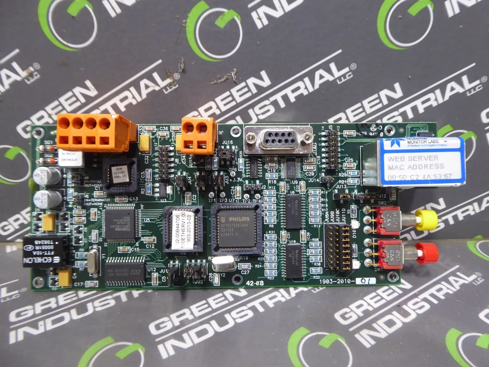 Teledyne Monitor Labs 1903-2010-02 Ethernet Board Used