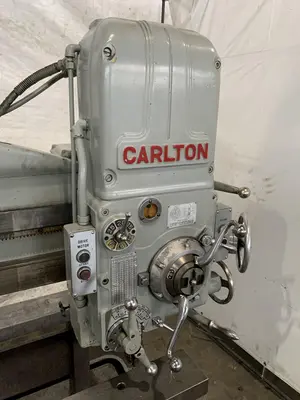 4' X 11" CARLTON 1A RADIAL ARM DRILL. STOCK # 0850023.