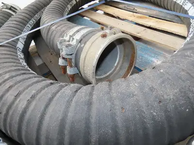 Jason 4470 Dry Bulk Material Suction Hose 5" ID x 25' Gum Rubber 75 PSI