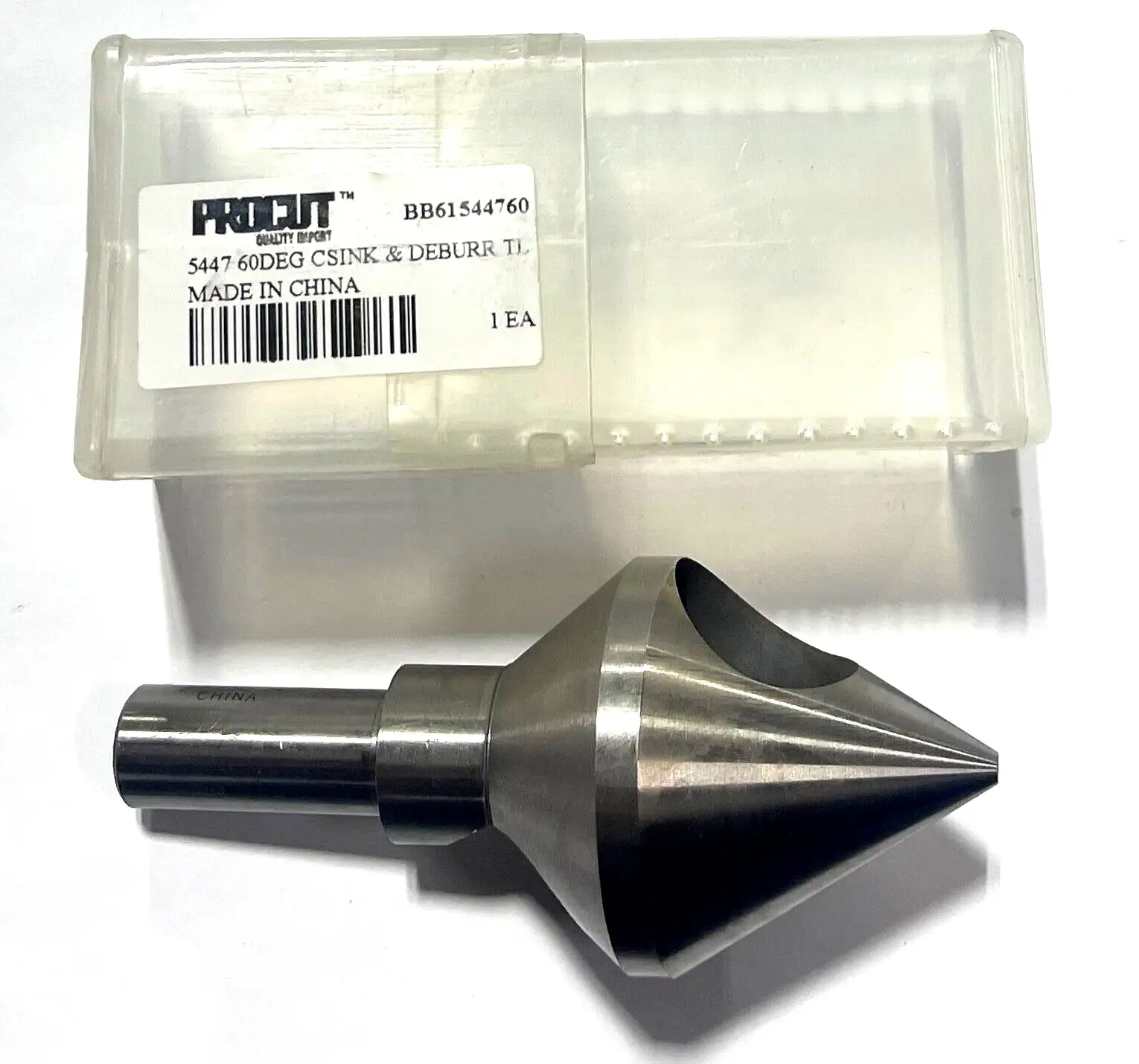 ProCut HSS 60° Pilotless Countersink 1" to 2" Diameter Range 5/8" Shank 0 Flute