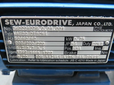 Used SEW EURODRIVE _UNKNOWN_ A.C. Motors Texas US | OCO Industrial #1601348