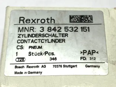 New | in-Stock Rexroth Pneumatic Contact Cylinder Switch, 2-6bar Pressure Switches Michigan US | Maverick Industrial Sales #1507984