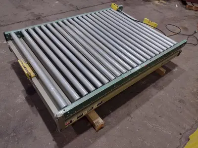 3000 LB X 72" X 48" SOUTHWORTH MODEL #LS4-36 HYDRAULIC SCISSOR LIFT TABLE WITH ROTATING,110V SINGLE PHASE: STOCK #20938