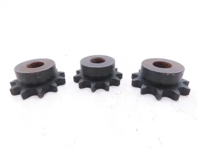 Martin 60B11 #60 Roller Chain Sprocket 11-Tooth 1" Threaded Bore  Lot of 3