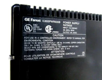 NEW GE FANUC IC655PWR500B POWER SUPPLY 15/230VAC