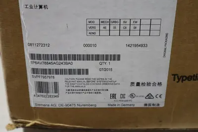 Siemens 6AV7884-5AG24-3BA0 COMPUTER HMI IPC NEW 2015 STOCK 2183