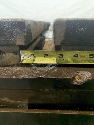 120" X 120" X 10" T-SLOTTED FLOOR PLATE. STOCK # 0416223