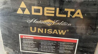 DELTA PLATINUM SERIES 36-941 UNISAW TABLE SAW