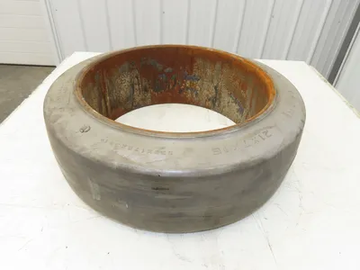 Monarch 21x7x15 Mono-Cushion Forklift Tire Smooth Solid Press-on Gray Non-Mark