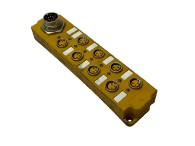 USED TURCK PASSIVE JUNCTION BOX 8-PORT X M8 3-PIN U0943-62