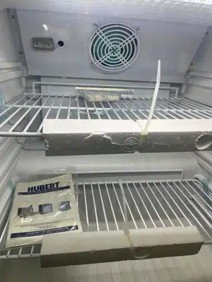 New | in-Stock Hubert New Hubert HUBM-3.5RBA 4.1 cu ft Refrigerated Lighted Merchandiser 120V Display Refrigerators Illinois US | Falcon Restaurant Supply #1375845