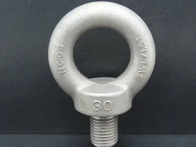 SWL 1.5T M30 x 3.5 Metric Shoulder Eye Bolt 45mm Shank NC-04  Lot of 3