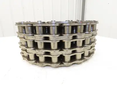 Renold 140 -3 V 3 Strand Roller Chain 1-3/4" Pitch Riveted 1" Rollers 10 Feet
