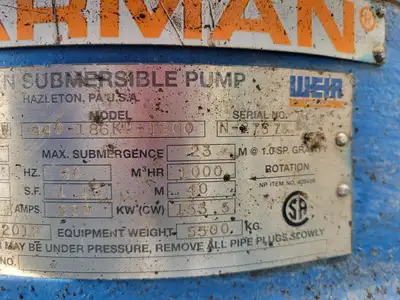 Used 2012 WARMAN 440-186KW-1200 Parts (Hydraulics and Pneumatics) British Columbia CA | Lenmark #257889