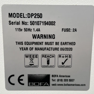 New | in-Stock BOFA DP250 Misc Industrial Equipment California US | Davliegogo LLC #1717746