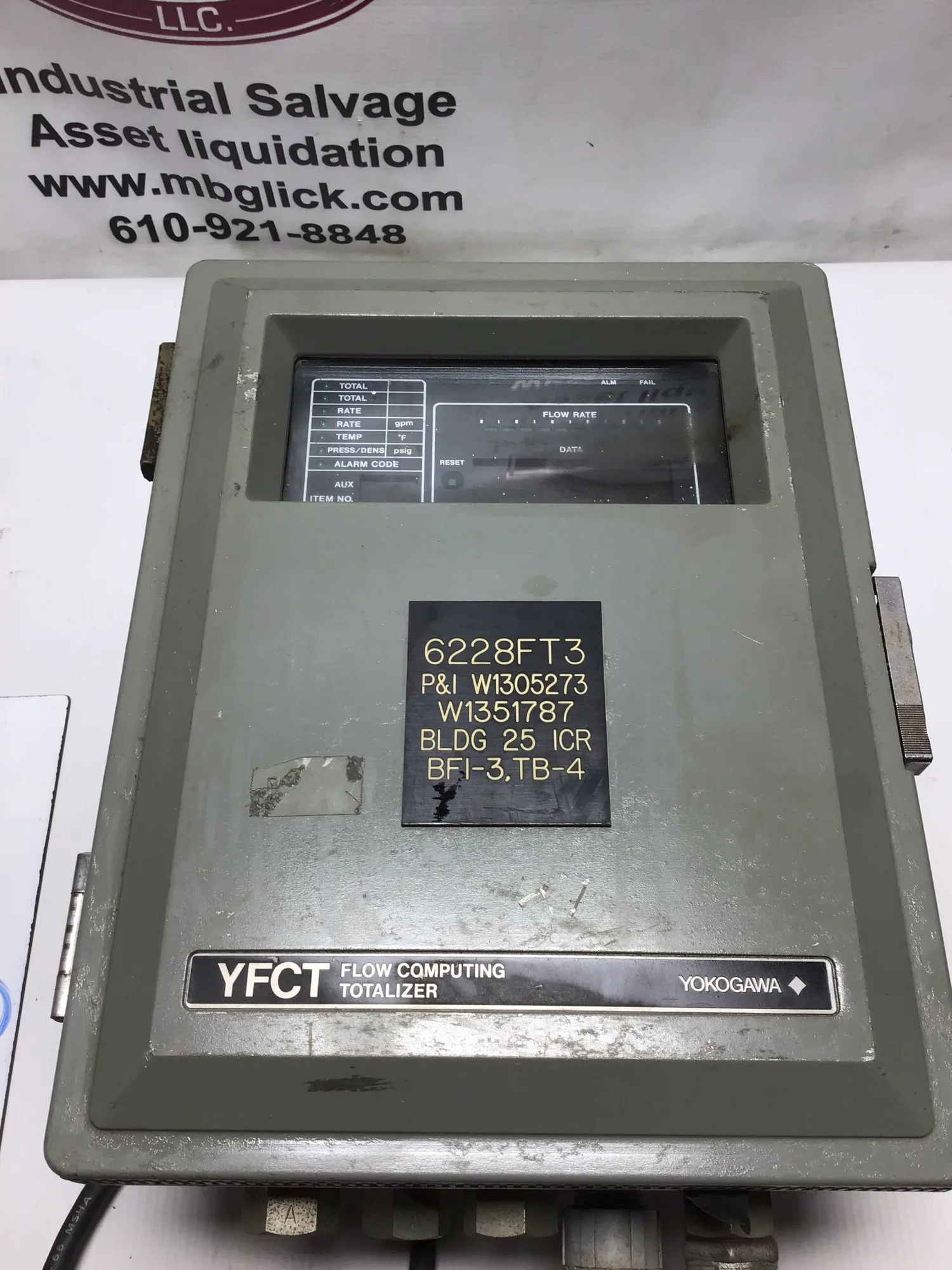 Yokogawa YFCT-3AA4-A1A*B Flow Computing Totalizer 20-130VDC 80-138VAC 47-63Hz