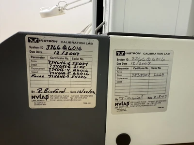 Instron Model 3366 Table Mounted Materials Testing System
