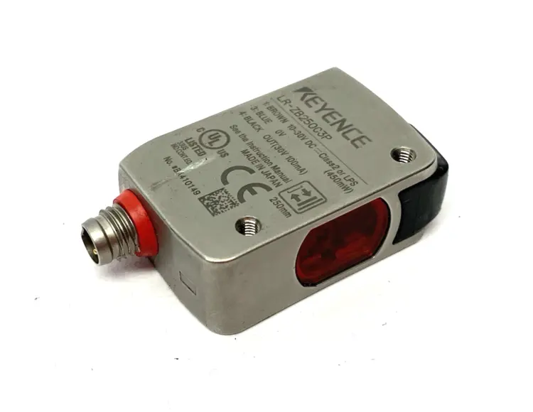 Used KEYENCE DISTANCE BASED LASER SENSOR M8 CONNECTOR BENT/DAMAGED Photoelectric Sensors Michigan US | Maverick Industrial Sales #1089002