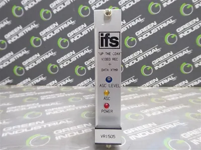 ifs VR1505 "Up the Coax" Video Recorder and Data Xmtr Module D-1478 Rev. A Used