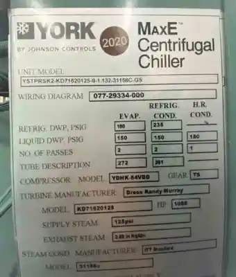 USED YORK YSTPRSK2-KD71620125-9-1.132-31168C-GS
