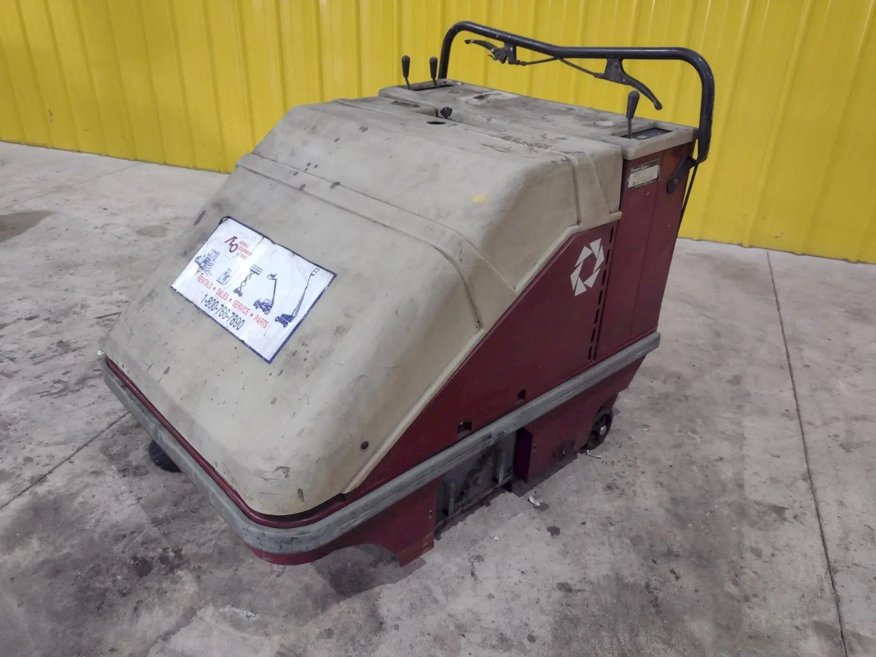 POWERBOSS MODEL #WS35E WALK BEHIND ELECTRIC SWEEPER: STOCK #21655
