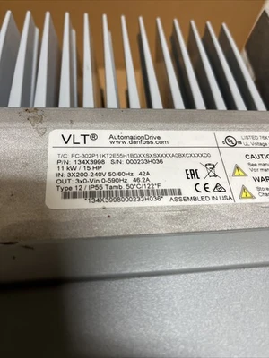 Used Danfoss 3x200-240V Variable Speed Drives Indiana US | J&J Industrial Supply #1078413
