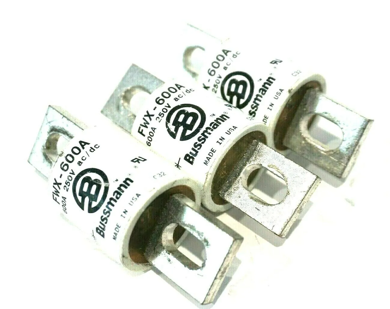 3 USED BUSSMANN FWX-600A FUSES FWX600A